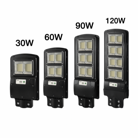โคมถนนโซล่าเซลล์แอลอีดี SSL-04 motion sensor เดย์ไลท์ พร้อมขายึด