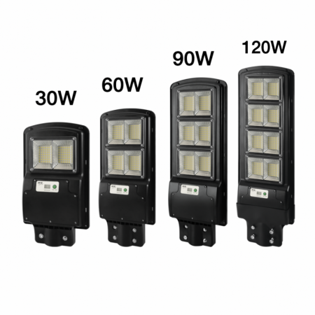 โคมถนนโซล่าเซลล์แอลอีดี SSL-04 motion sensor เดย์ไลท์ พร้อมขายึด