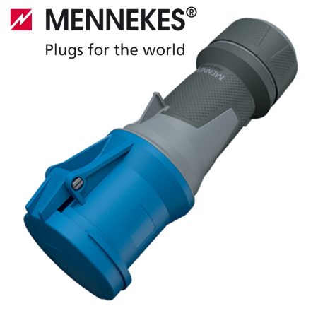 MENNEKES ปลั๊กตัวเมียกลางทาง (2P+E) 63A 230V IP44